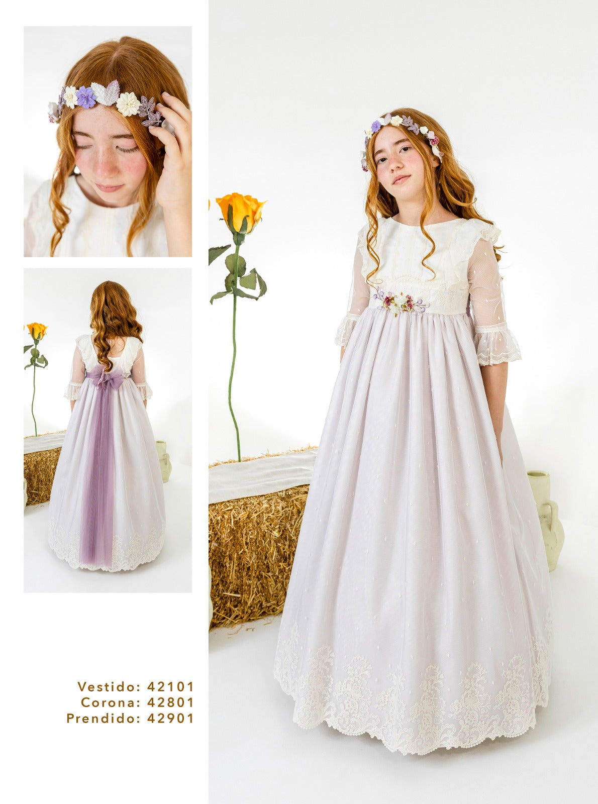 Vestido Comunión 2027 Lilus 42101