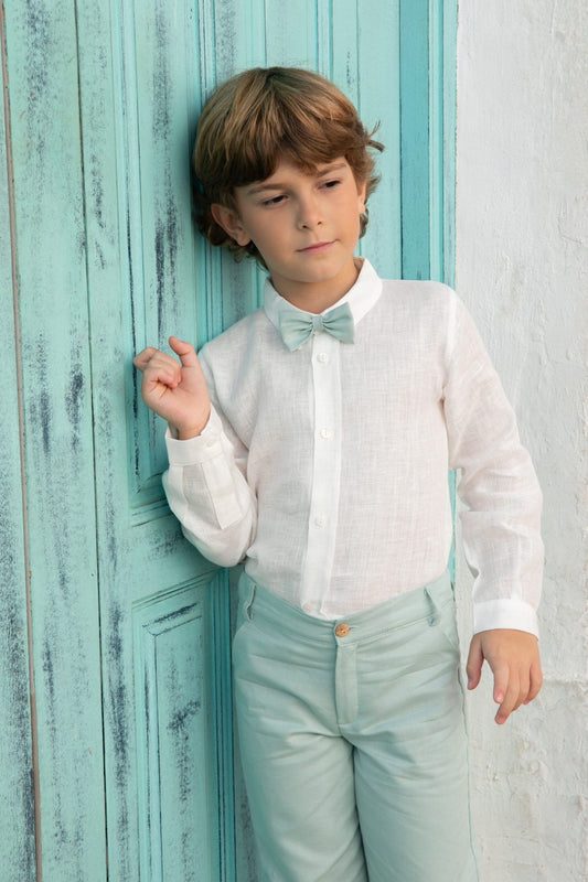 Camisa lino con cuello Niseret 5368