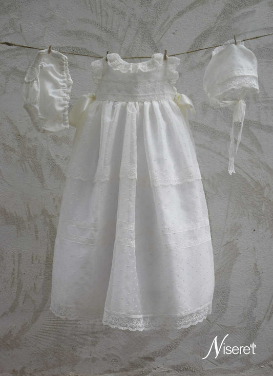 Faldón Bautizo con Capota 5694 Niseret