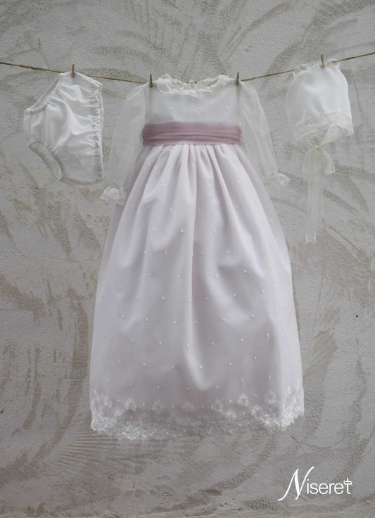 Faldón Bautizo con Capota 5739 Niseret