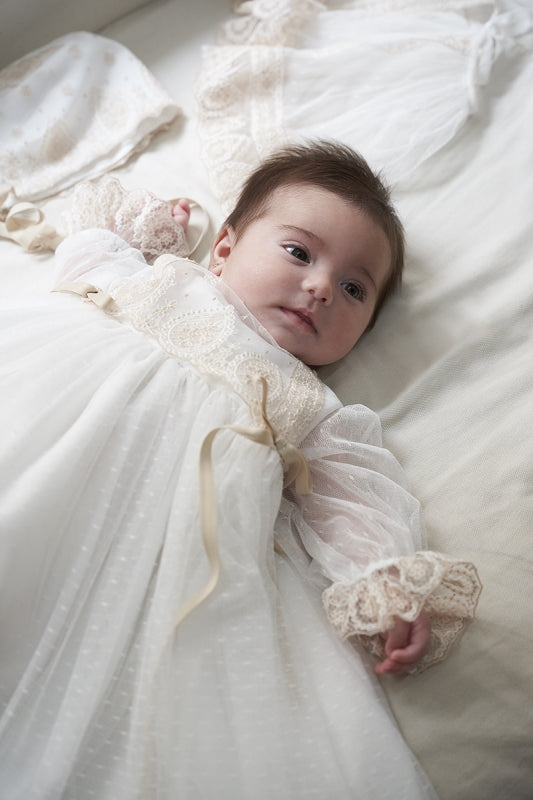 Faldón Bautizo con Capota Huve 632101 Amaya