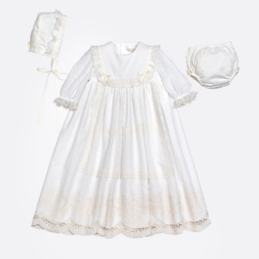 Faldón Bautizo con Capota Romantic Roses 632151 Amaya