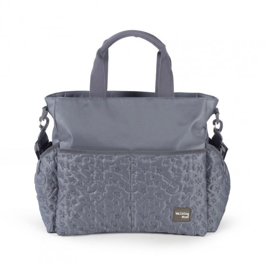 Bolso cambiador bebé univers gris de Walking Mum