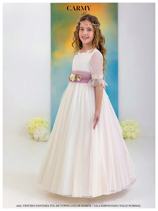 Vestido Comunión 2026 Carmy 5621