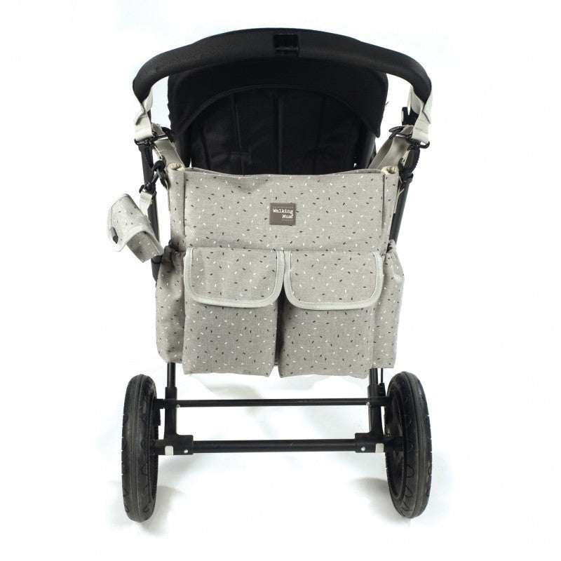 Bolso cambiador gris tic tic de Walking Mum