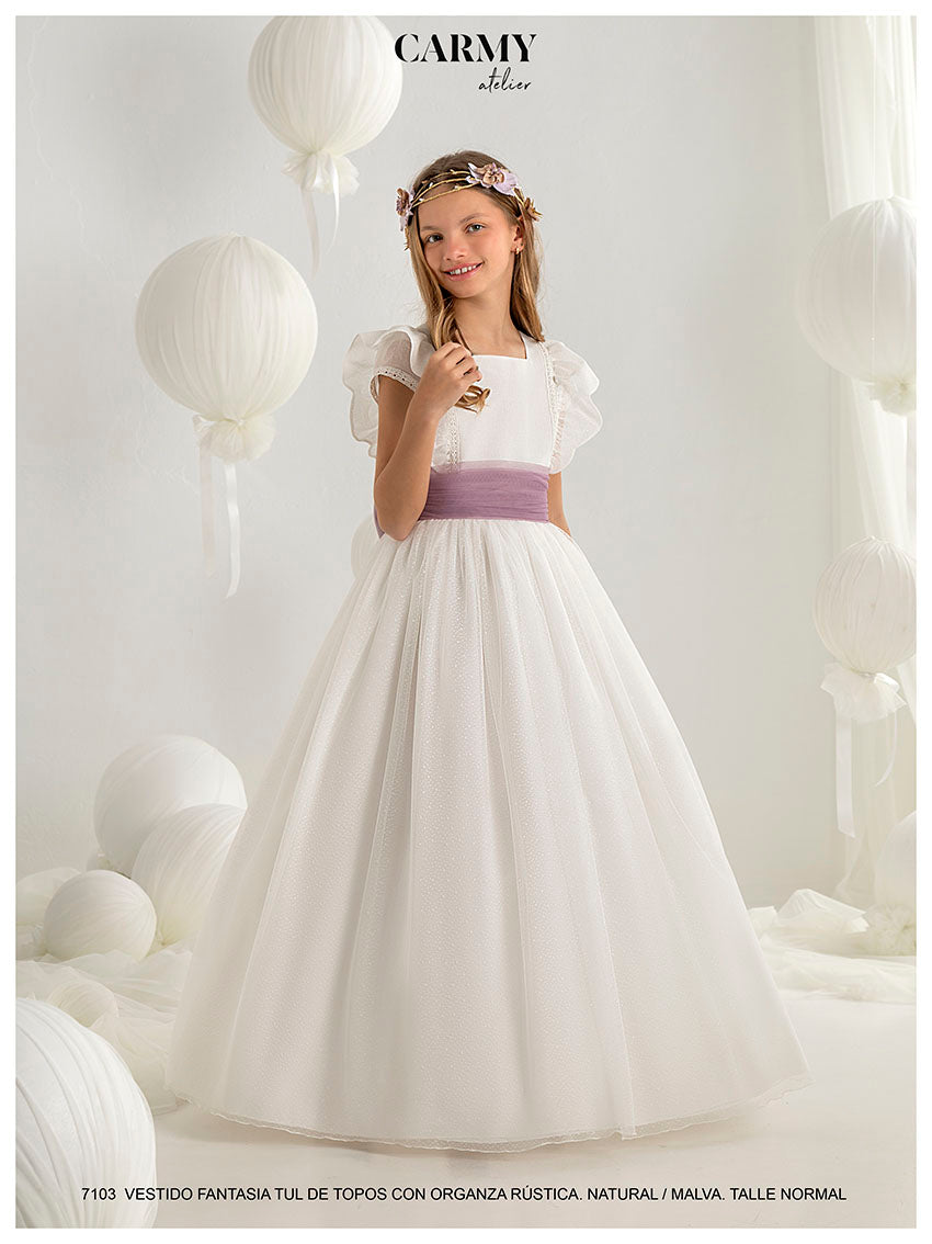Vestido Comunión 2027 Carmy 7103