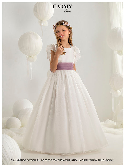 Vestido Comunión 2027 Carmy 7103