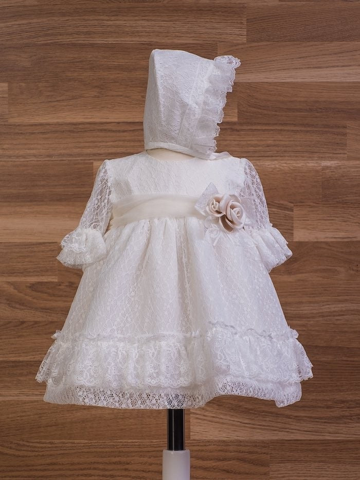 Vestido Bebé Ceremonia con Capota 34430 Mikamama