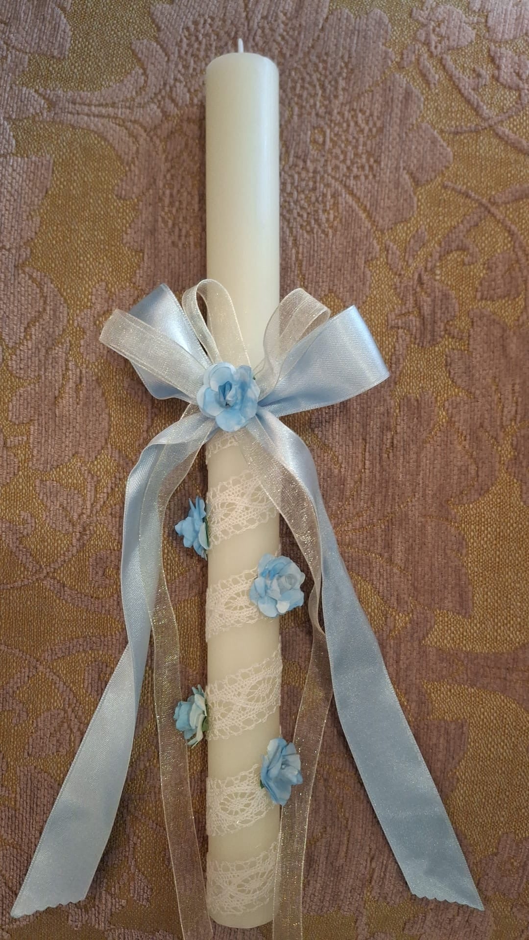 Vela con Puntilla Bautizo Los3ositos