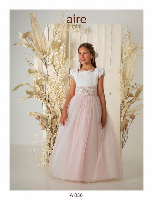 Vestido Comunión 2026 Aire Barcelona A856