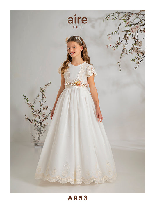 Vestido Comunión 2027 Aire Barcelona A953