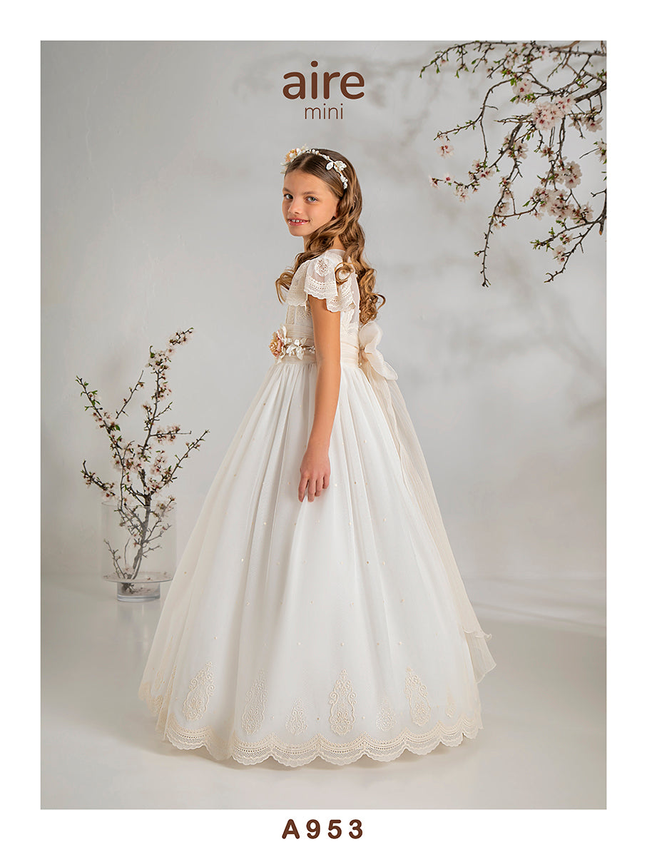 Vestido Comunión 2027 Aire Barcelona A953