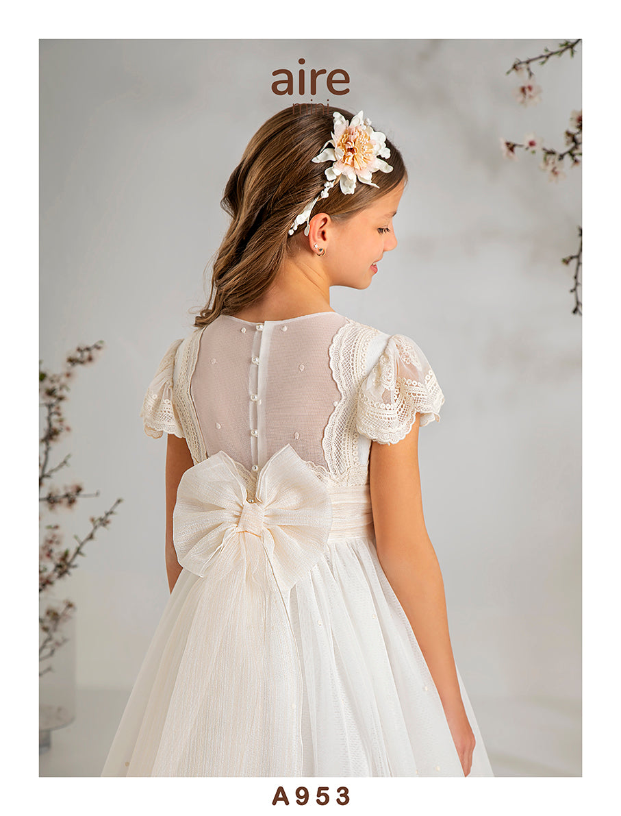 Vestido Comunión 2027 Aire Barcelona A953
