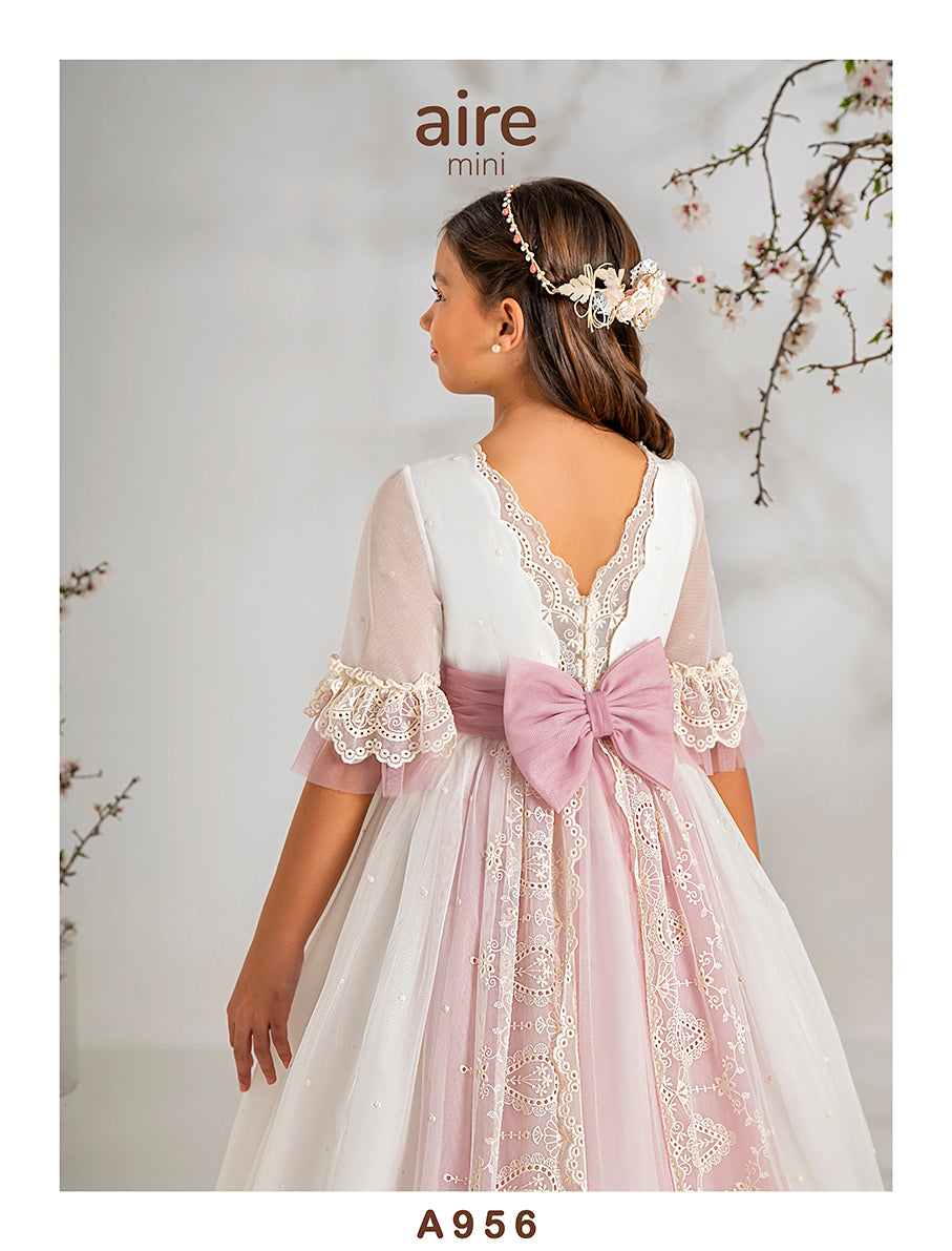 Vestido Comunión 2027 Aire Barcelona A956