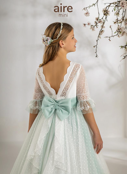 Vestido Comunión 2027 Aire Barcelona A964