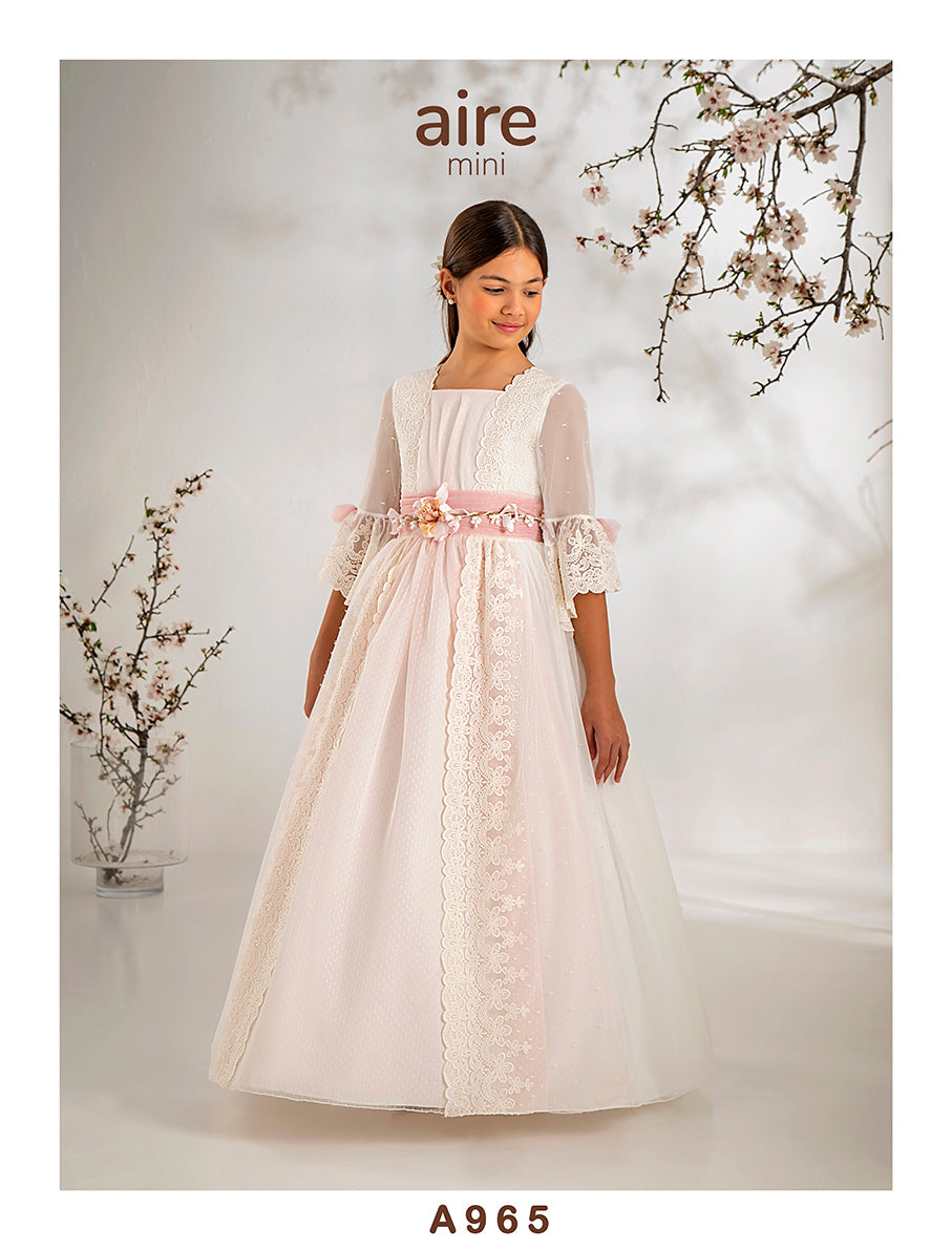 Vestido Comunión 2027 Aire Barcelona A965