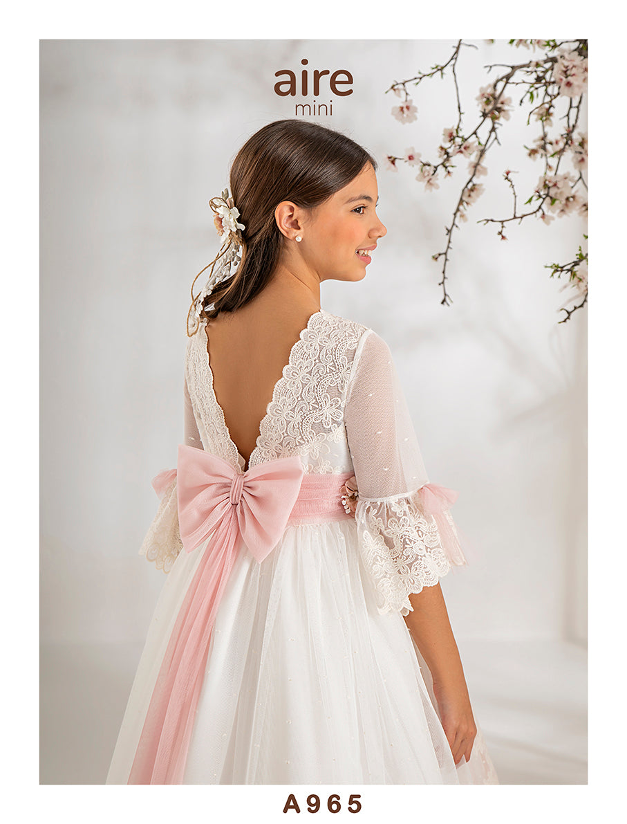 Vestido Comunión 2027 Aire Barcelona A965