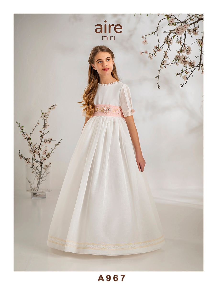 Vestido Comunión 2027 Aire Barcelona A967