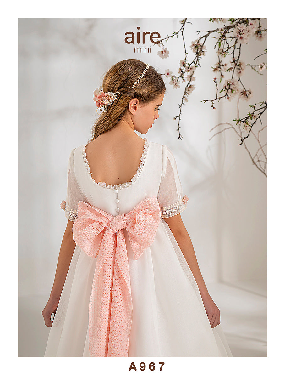 Vestido Comunión 2027 Aire Barcelona A967