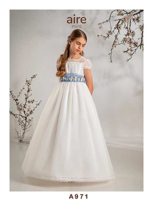 Vestido Comunión 2027 Aire Barcelona A971