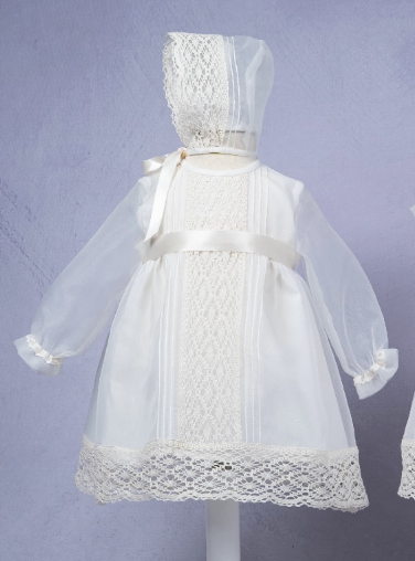 Vestido Bebé Ceremonia con Capota 83432-ML Mikamama