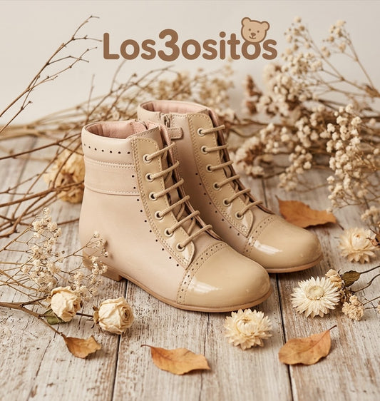 Bota Pascuala Piel Charol 31-40 Los3ositos