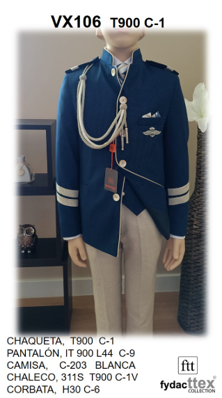 Traje Comunión 2027 Almirante VX106 Fydacttex