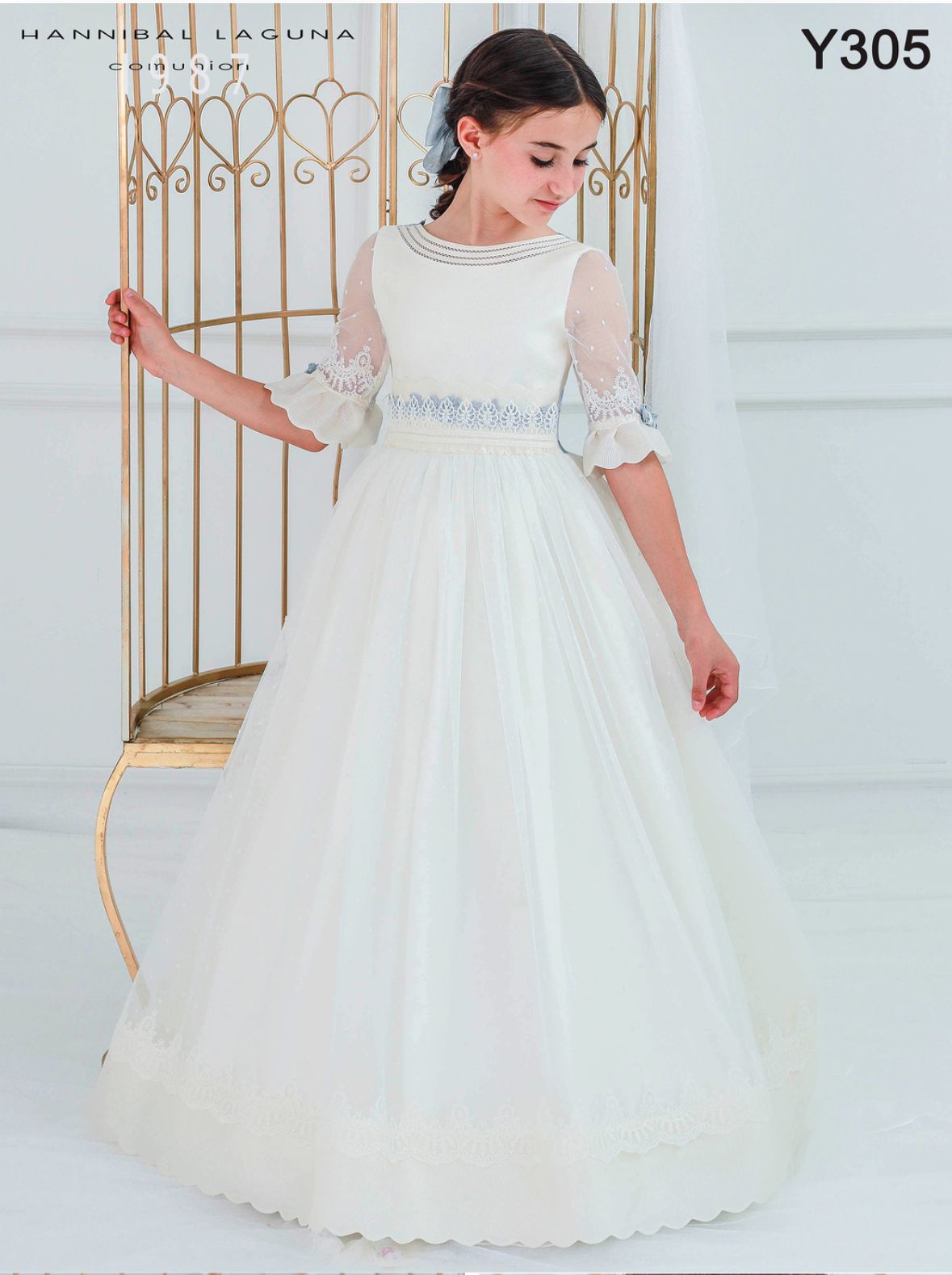 Vestido Comunión 2027 Hannibal Laguna Y305