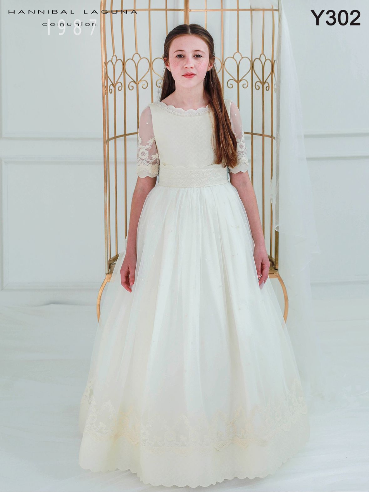 Vestido Comunión 2027 Hannibal Laguna Y302