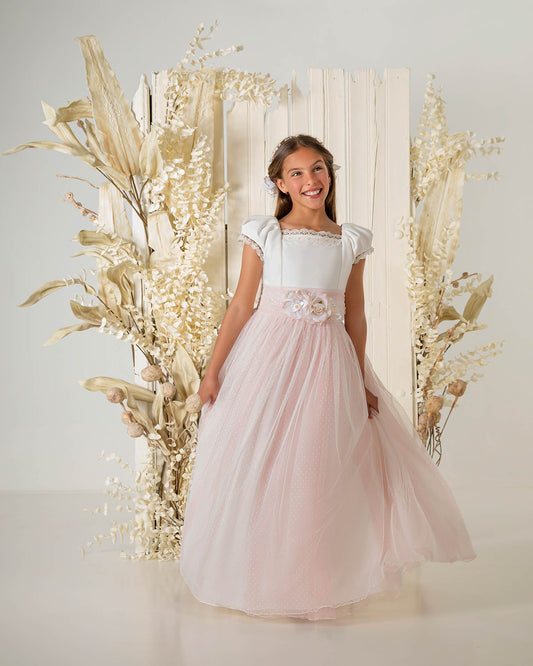 Vestido Comunión 2026 Aire Barcelona A856
