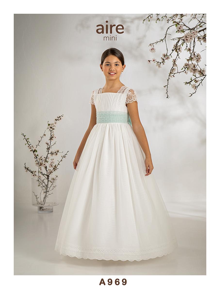 Vestido Comunión 2027 Aire Barcelona A969